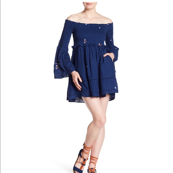 Free People Counting Daisies Embroid. Dress S NWT - Picture 3 of 8